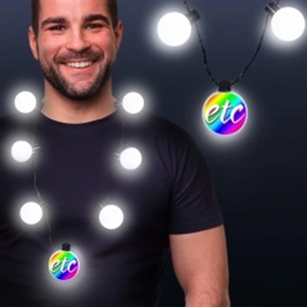 LED Medallion Ball Necklace - Variety of Colors Available - Image 10