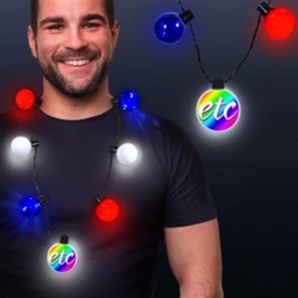 LED Medallion Ball Necklace - Variety of Colors Available - Image 12