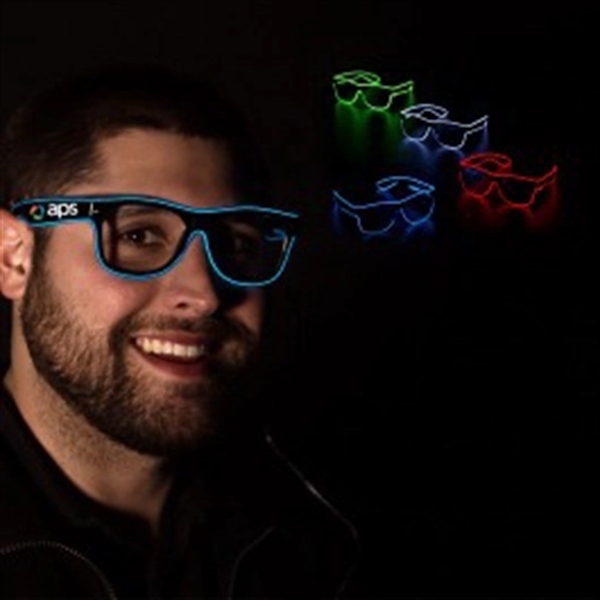 LED EL Sunglasses - Variety of Colors - Image 1