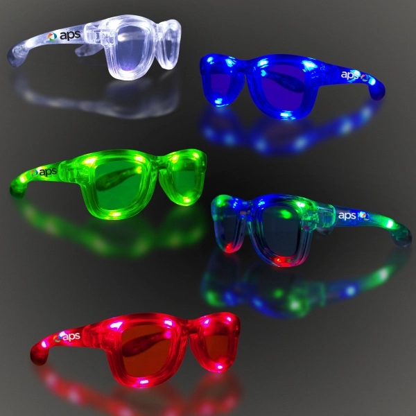LED Classic Retro Sunglasses with Sound Option - Image 1