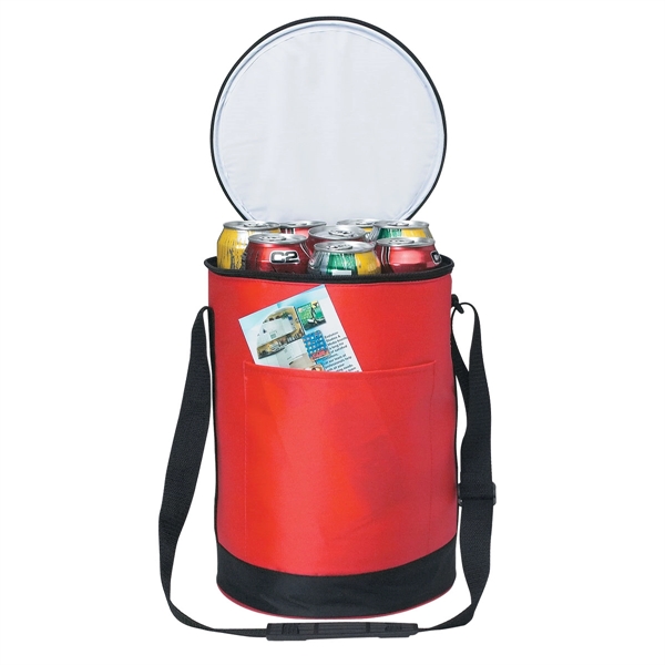 Round Insulated Lunch Cooler Bag - Image 2