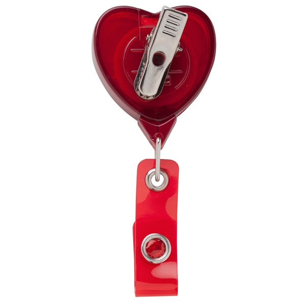 JUMBO Heart Retractable Badge Reel - Image 2
