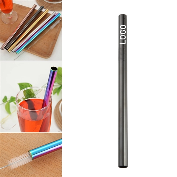 215mm Reusable Stainless Steel Straw - Image 4
