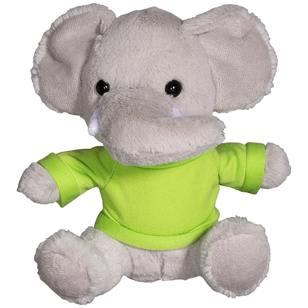 7" Plush Elephant with T-Shirt - Image 5
