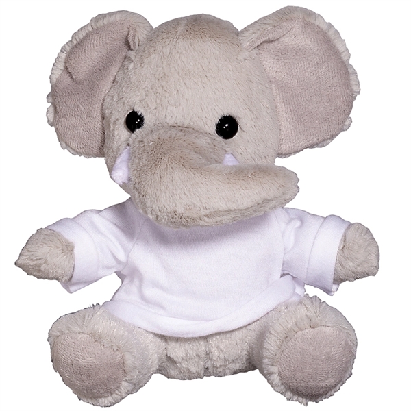 7" Plush Elephant with T-Shirt - Image 10