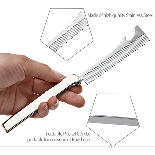 Folding Comb with Bottle Opener - Image 2