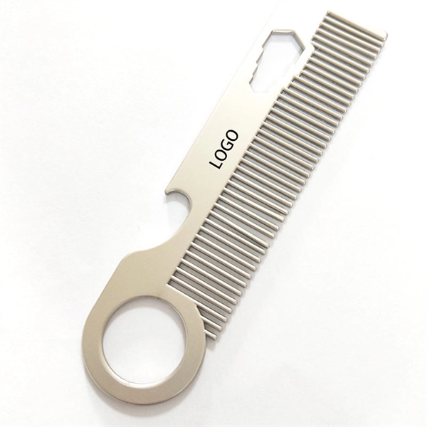 Tumble Metal Comb "The Revolve" with Bottle Opener - Image 3