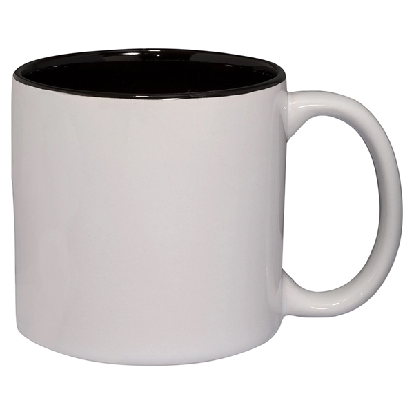 14 oz. Glossy Jamocha Ceramic Mug - Image 2