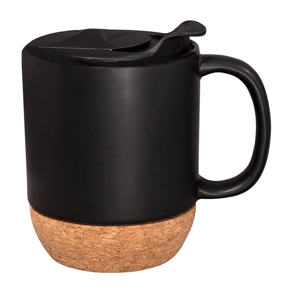 14 oz. Ceramic Mug with Cork Base - Image 2