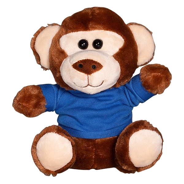 7" Plush Monkey with T-Shirt - Image 4