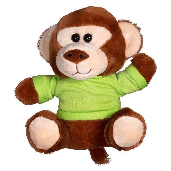 7" Plush Monkey with T-Shirt - Image 6
