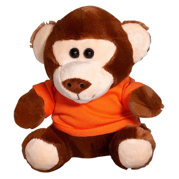 7" Plush Monkey with T-Shirt - Image 7