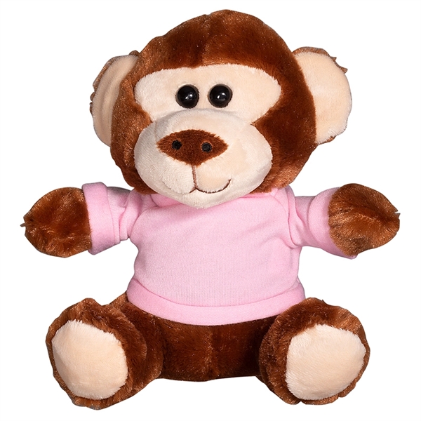 7" Plush Monkey with T-Shirt - Image 8