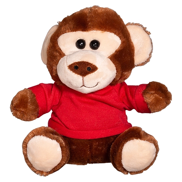 7" Plush Monkey with T-Shirt - Image 10
