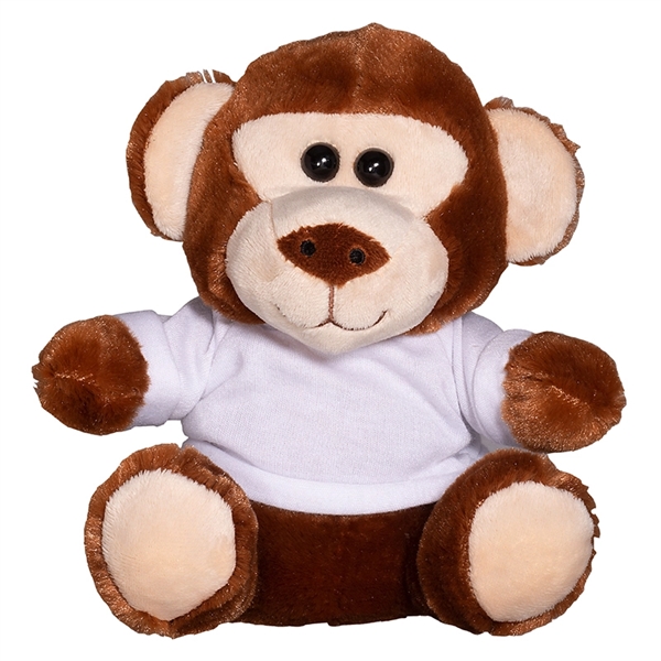 7" Plush Monkey with T-Shirt - Image 11