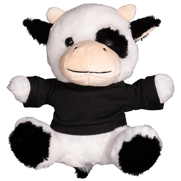 7" Plush Cow with T-Shirt - Image 2