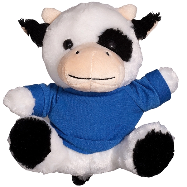 7" Plush Cow with T-Shirt - Image 4