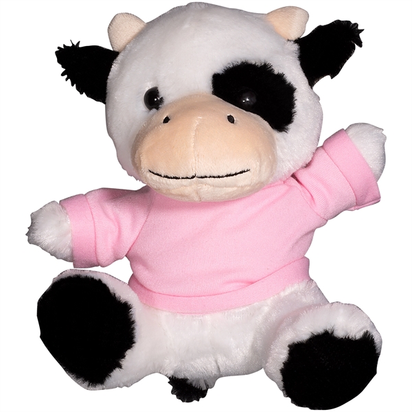 7" Plush Cow with T-Shirt - Image 8