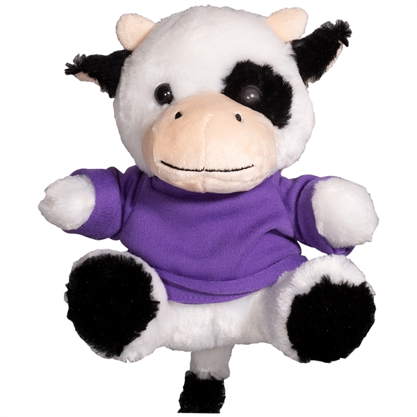 7" Plush Cow with T-Shirt - Image 9