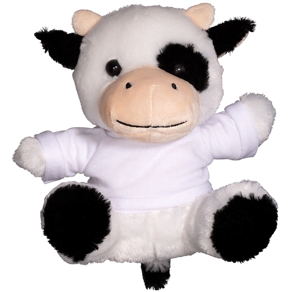 7" Plush Cow with T-Shirt - Image 11