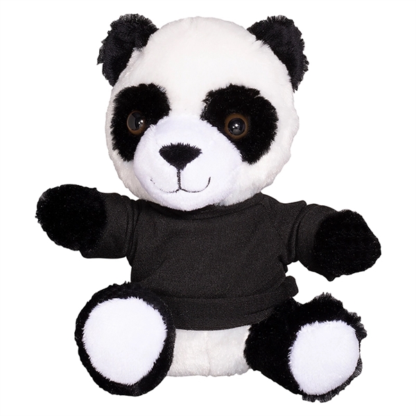 7" Plush Panda with T-Shirt - Image 2