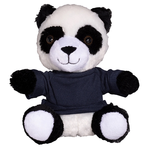 7" Plush Panda with T-Shirt - Image 1