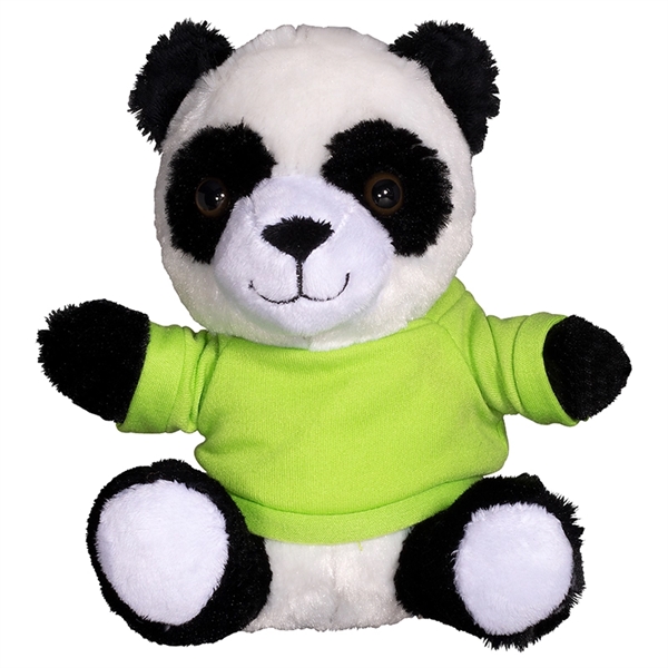 7" Plush Panda with T-Shirt - Image 5