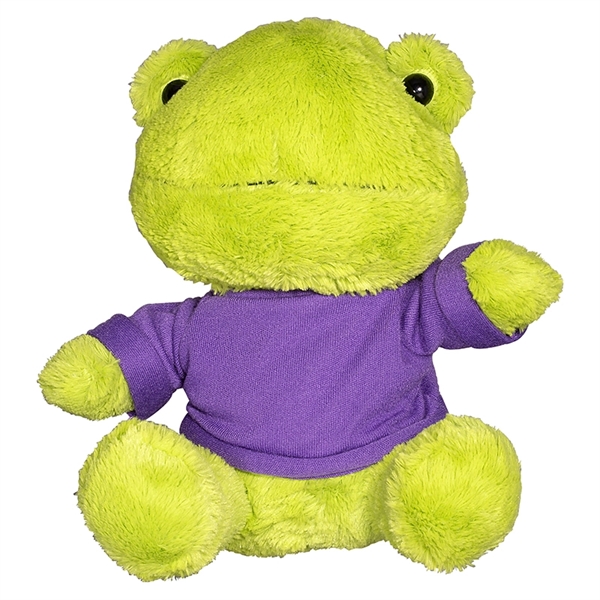 7" Plush Frog with T-Shirt - Image 9