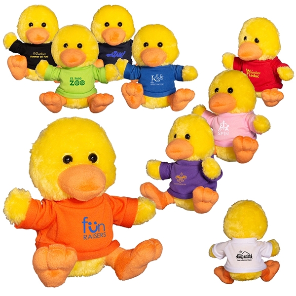 7" Plush Duck with T-Shirt - Image 5