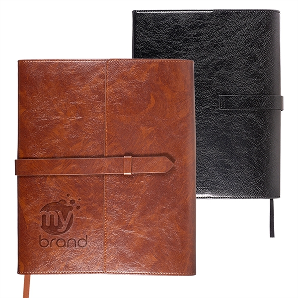 Sorrento Refillable Journal with Business Card Organizer - Image 1