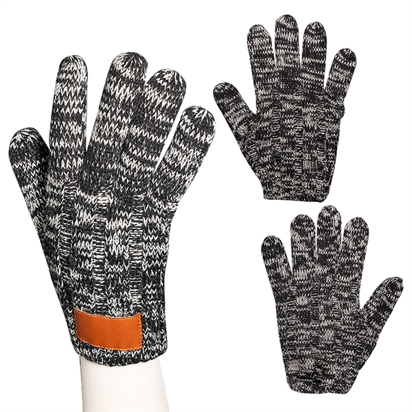 Leeman™ Heathered Knit Gloves - Image 1
