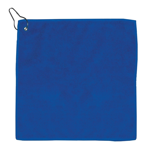 300GSM Microfiber Golf Towel with Metal Grommet and Clip - Image 8