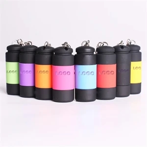 Mini Torch Rechargeable USB LED Flashlight with Key Ring
