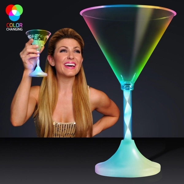 Spiral stem cocktail glass - martini - Image 2