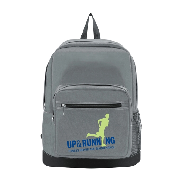 600D Polyester School Backpack Bag - Image 3