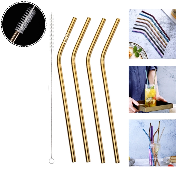 Reusable Stainless Steel Straw With Cleaner - Image 3