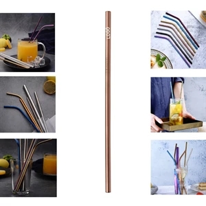 Reusable Straight Stainless Steel Straw
