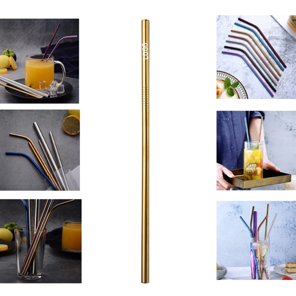 Reusable Straight Stainless Steel Straw - Image 3