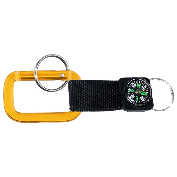 Carabiner with Strap and Compass - Image 3