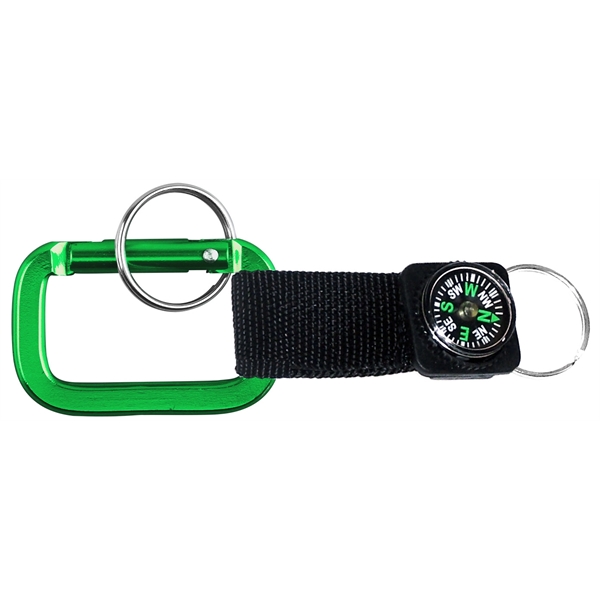 Carabiner with Strap and Compass - Image 4