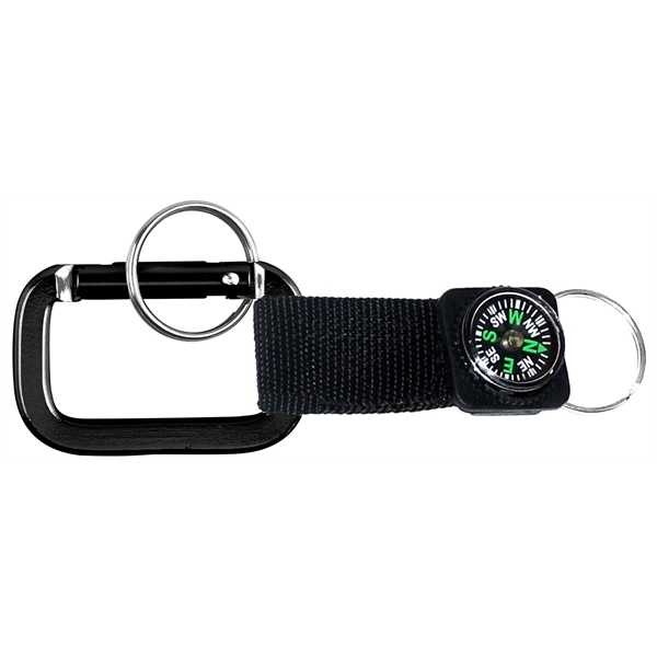 Carabiner with Strap and Compass - Image 5