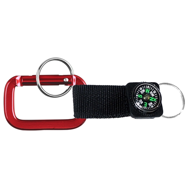 Carabiner with Strap and Compass - Image 8