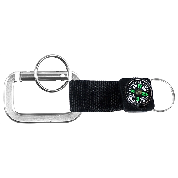 Carabiner with Strap and Compass - Image 9
