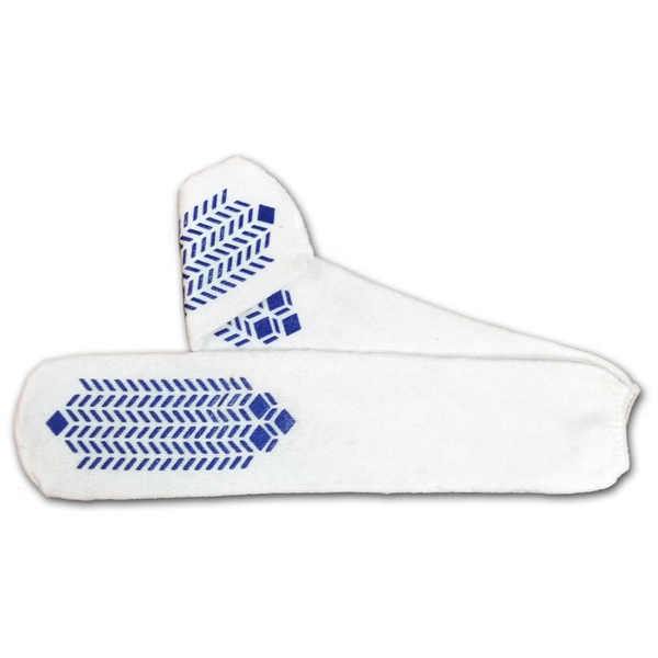 Blue Slip Resistant Hospital Socks - Image 3