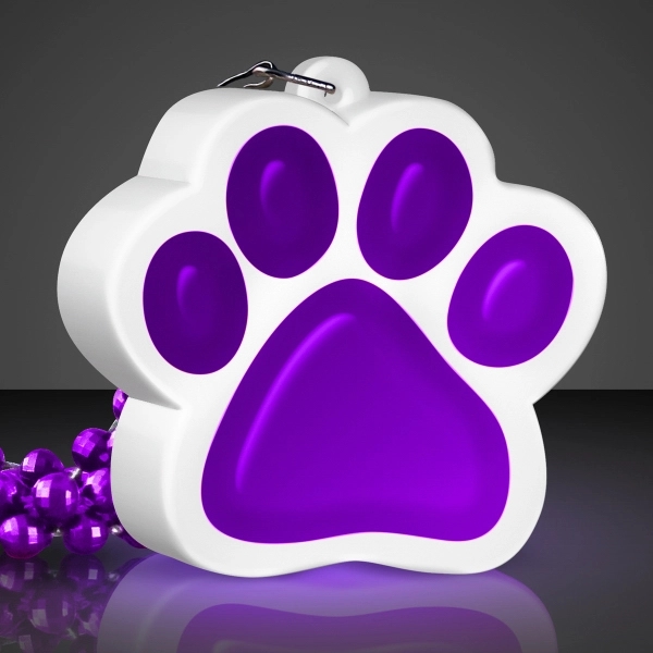 Light Up Paw Print Necklace - Image 5