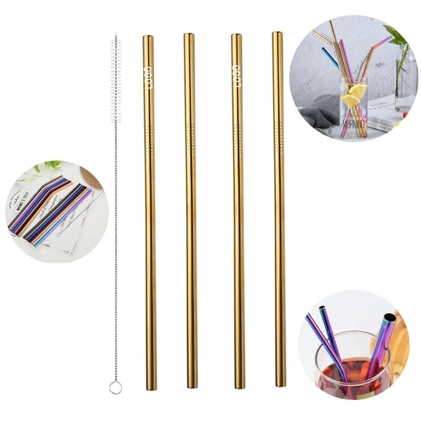 Reusable Stainless Steel Straw With Cleaner - Image 3
