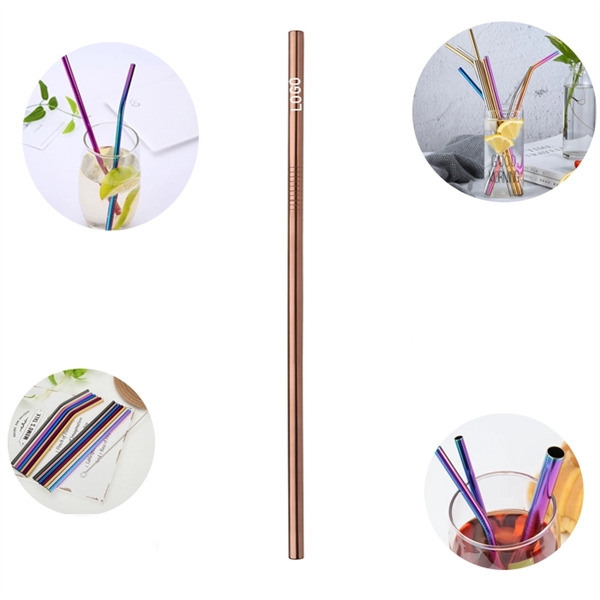 Reusable Straight Stainless Steel Straw - Image 1