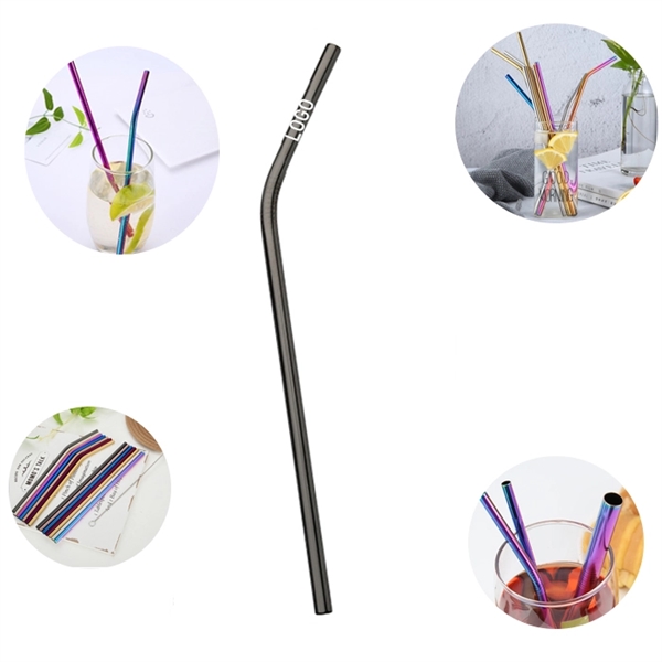 Reusable  Curved Stainless Steel Straw - Image 4