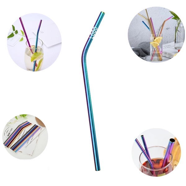 Reusable  Curved Stainless Steel Straw - Image 5