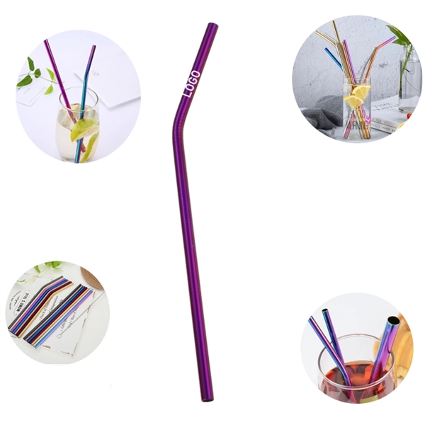 Reusable  Curved Stainless Steel Straw - Image 7